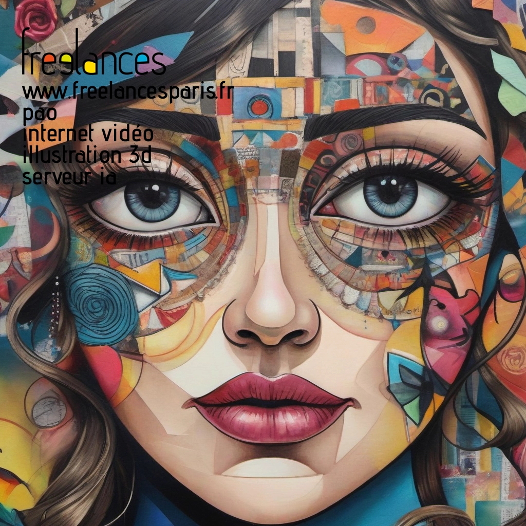 Pao mise en page internet vidéo illustration 3d serveur IA générative AI freelance paris studio de création magazines of39d5m0